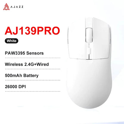 AJAZZ AJ139 V2 MC/AJ139 PRO kabellose Gaming-Maus mit PAW3311/PAW3395-Sensor, 12000DPI/26000DPI, 500mAh, Bluetooth-Gaming-Maus für PC