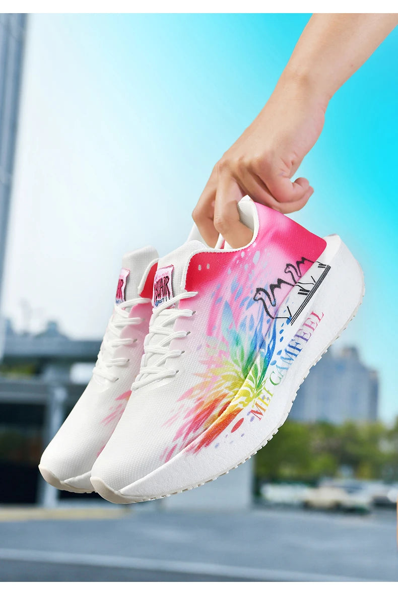 Scarpe da running 2026 con nuovo motivo Eagle, piastra in carbonio, scarpe sportive da maratona ultraleggere, traspiranti e ammortizzate per allenamento di corsa