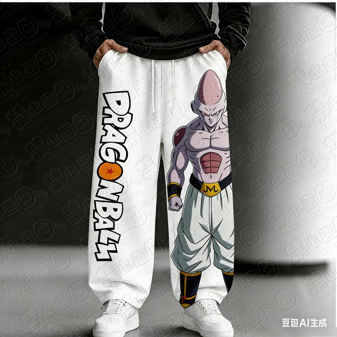 2026 Dragon Ball Goku Style Super Cool 3D Print High Street Style Loose Fit Anime Sports Casual Comic Convention Pants