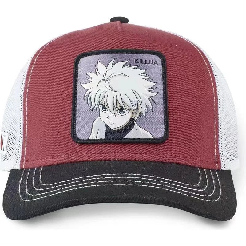 Hunter X Hunter Cap Summer Snapback Baseball Cap Men's Embroidery Hip-Hop Cap Style Sun Visor Adjustable Trucker Mesh Cap