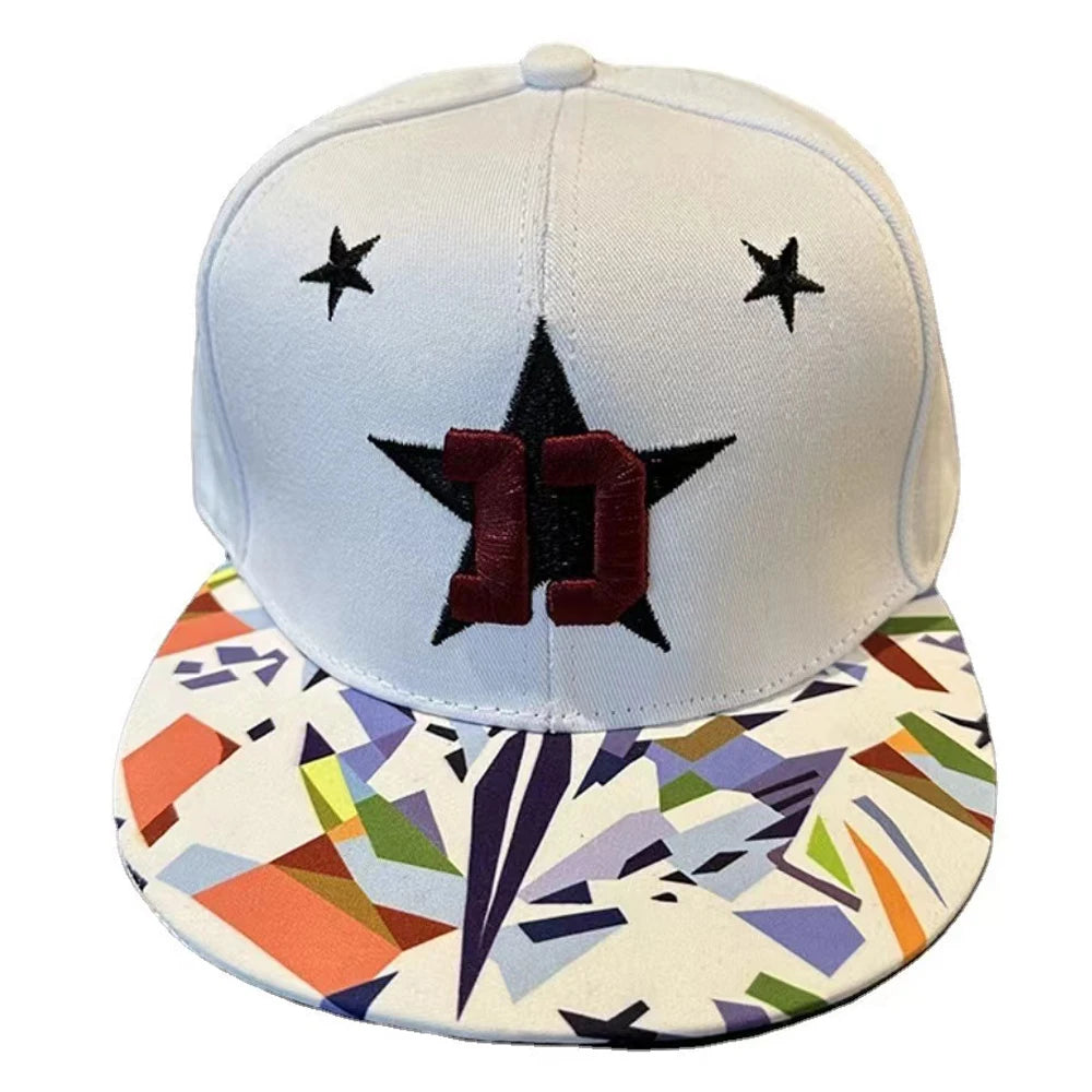 Herren-Baseballkappe mit Buchstabenstickerei, „Tide“, universell kombinierbar, flache Krempe; Damen-Sommer-Hip-Hop-Kappe, Outdoor-Sonnenkappe, verstellbare Schirmkappe