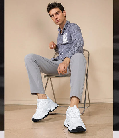 Nouvelles chaussures rehaussantes pour hommes, augmentation invisible de la taille de 10 cm, respirantes, augmentation de la taille de 8 cm, chaussures de sport en maille