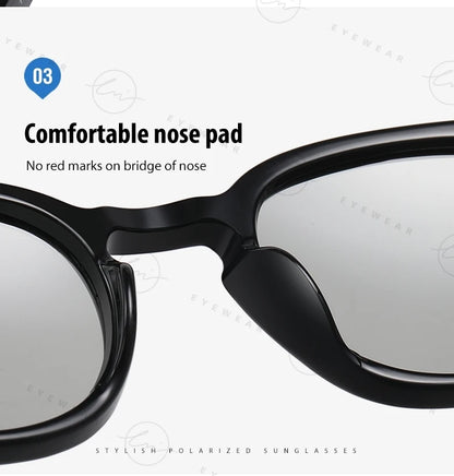 LM NEW Fashion Photochromic Sunglasses Women Men Polarized Blue Eyewear Drivign Outdoor UV Protection Eyewear gafas de sol mujer