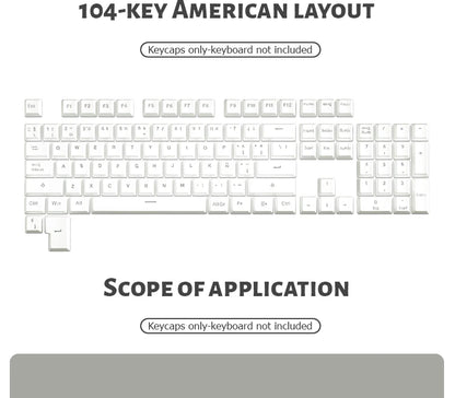 104 teclas retroiluminadas coreanas, francesas, rusas, españolas y alemanas para teclado mecánico con interruptores MX, perfil OEM, teclas ABS DIY