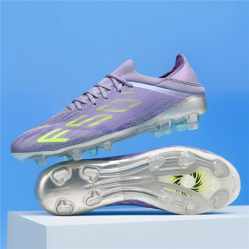 Sapatilhas de Homem Novas com Pitons para Relva, Ténis de Futebol de Alta Qualidade, Chuteiras de Futsal Antiderrapantes para Interior, Modelo Cano Alto para Exterior Mais Vendido