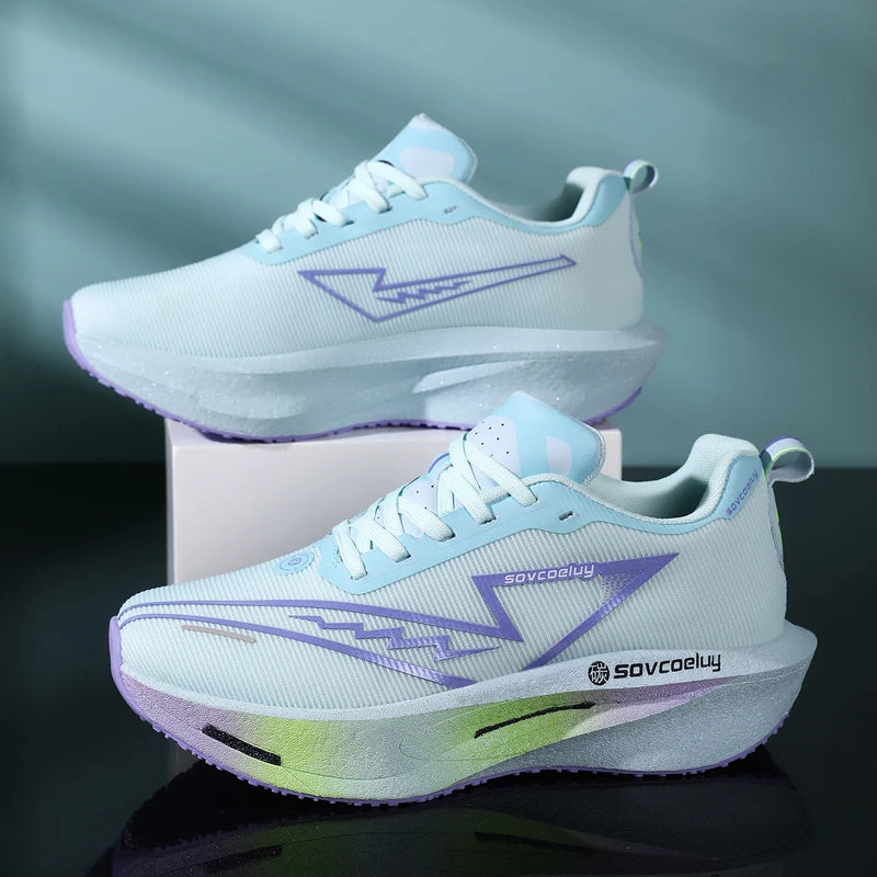 Running Shoes Speciality Men Marathon Sports Carbon Board Breathable Ultralight Women Comfy Athletic Cushion Stability Sneakers