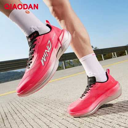QIAODAN WIND 4PRO Marathonlaufschuhe mit Carbonplatte für Herren – professionelle Racing-Sneaker 2026, atmungsaktive Laufsportschuhe QDB023262291
