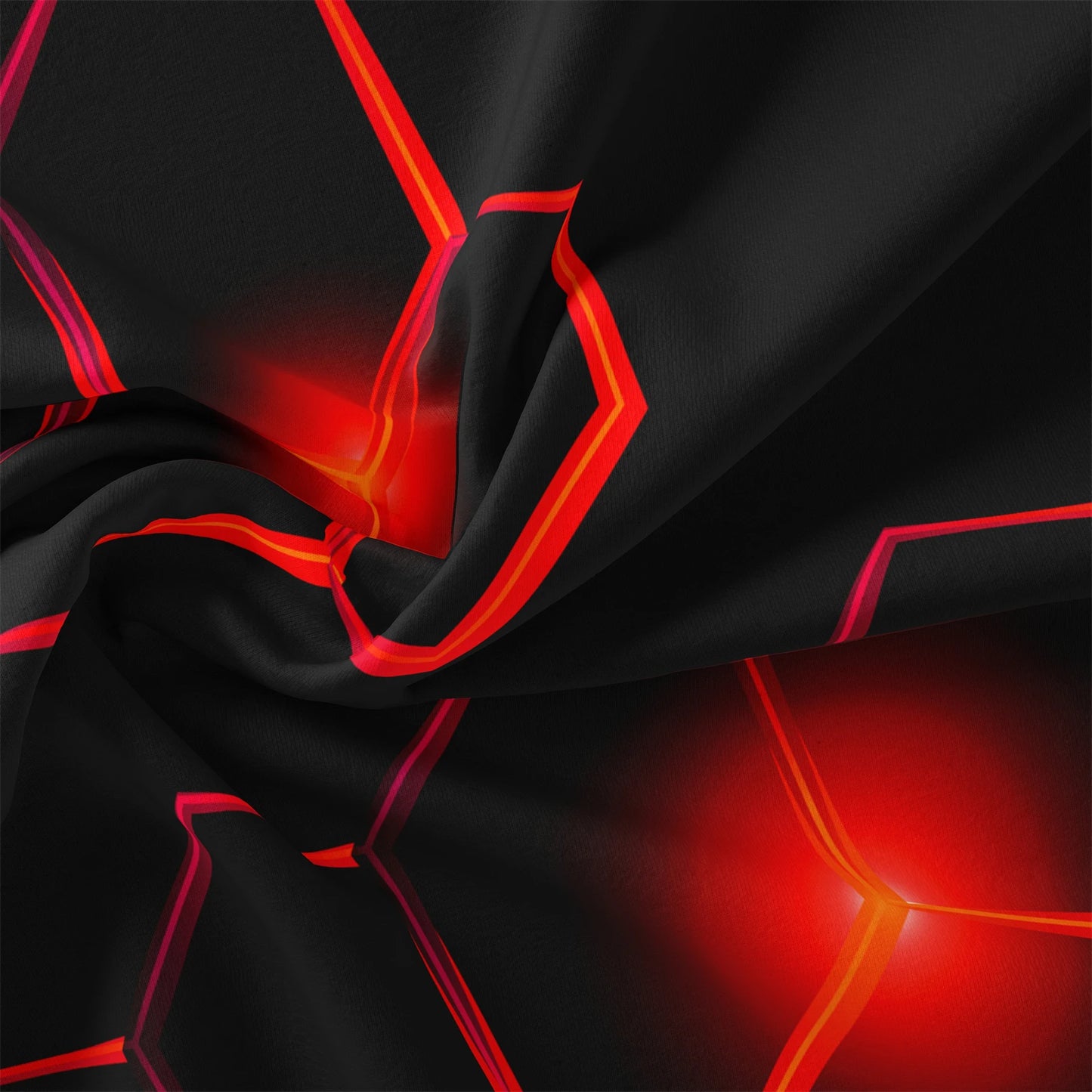 Conjunto de Capa de Edredão 3D Geométrica com Padrão Hexagonal em Favo de Mel, 3 Peças, Roupa de Cama em Poliéster Colorido com Impressão Digital e Fecho de Correr