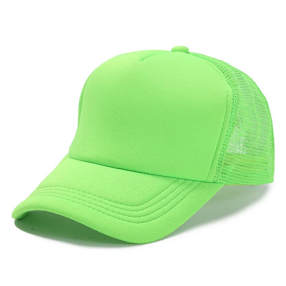 Customized Logo Mesh Baseball Caps Men Women 5 Panel Cheaper Trucker Hats Sports Team Snapback Caps Summer Sun Dad Hat Gorras