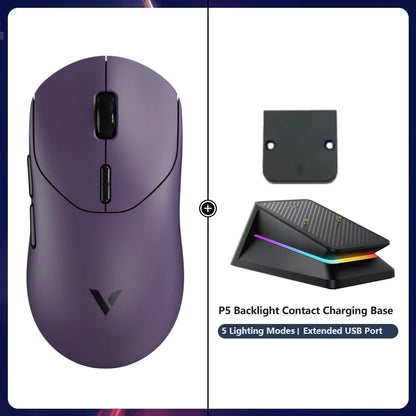Rapoo VT2 MAX Wireless E-sports Gaming Mouse with 8K Polling Rate Optical Sensor Ergonomic Design 53g Lightweight for PC Latop