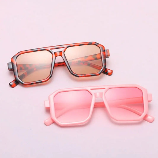 Fashionable Children's Sunglasses UV Protection Korean Style Baby Shades Summer Accessories Outdoor Square Frame Sun Glasses