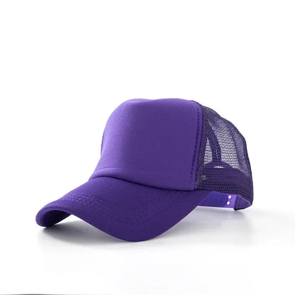 Custom Hat with Logo Printing Polyester Mesh Trucker Hat Adjustable Dad DIY Logo Baseball Cap for Men Women