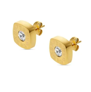 Hoop Earrings for Women Trendy Golden Stainless Steel Earring Jewelry New