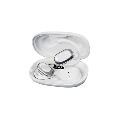 Casque sans fil Bluetooth supra-auriculaire à conception ouverte, rotatif, avec suppression du bruit et micro intégré – Écouteurs Premium