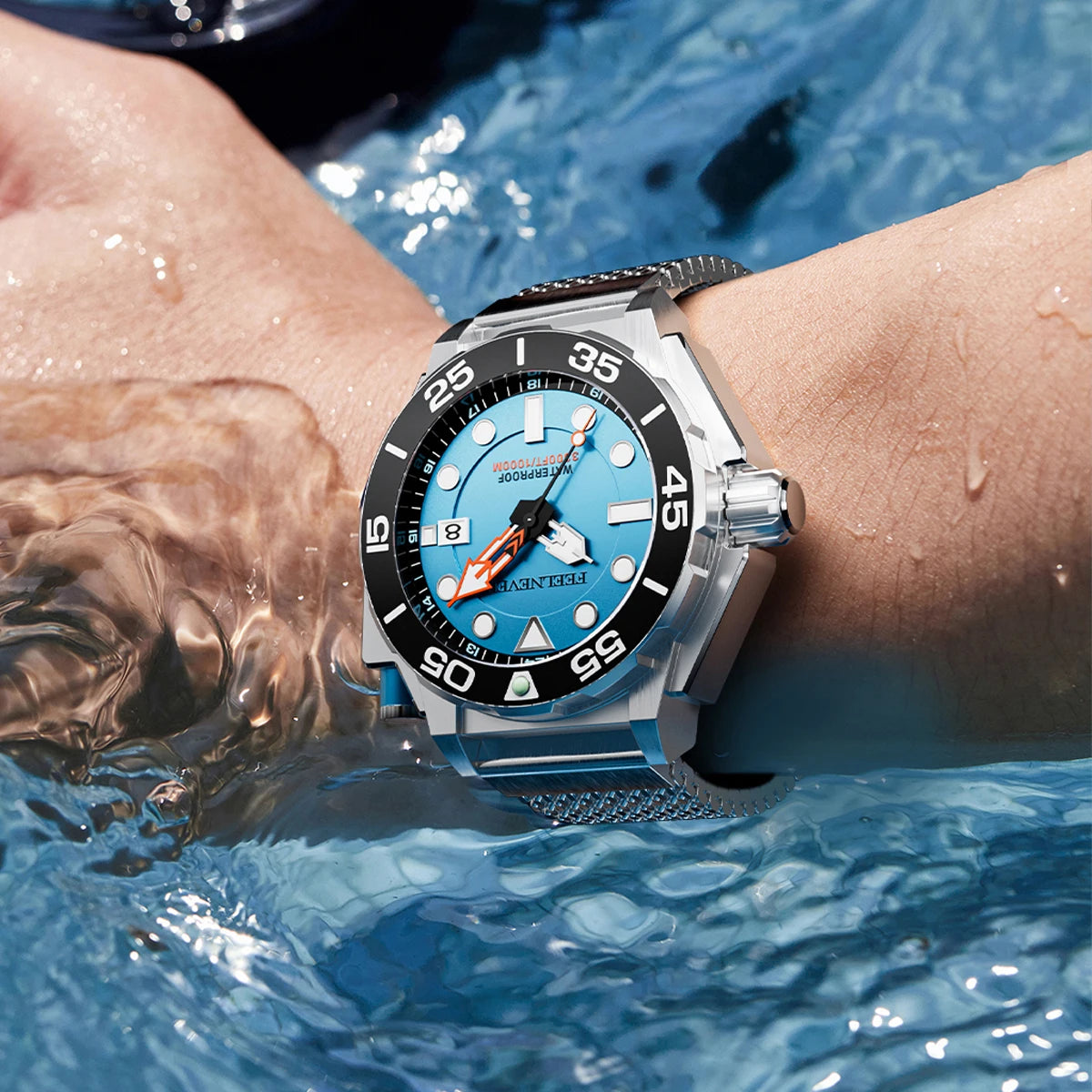 FeelNever New Top brand Men Luxury Watch 1000m Waterproof BGW9 Super luminous relogios masculinos Automatic Mechanical Watches