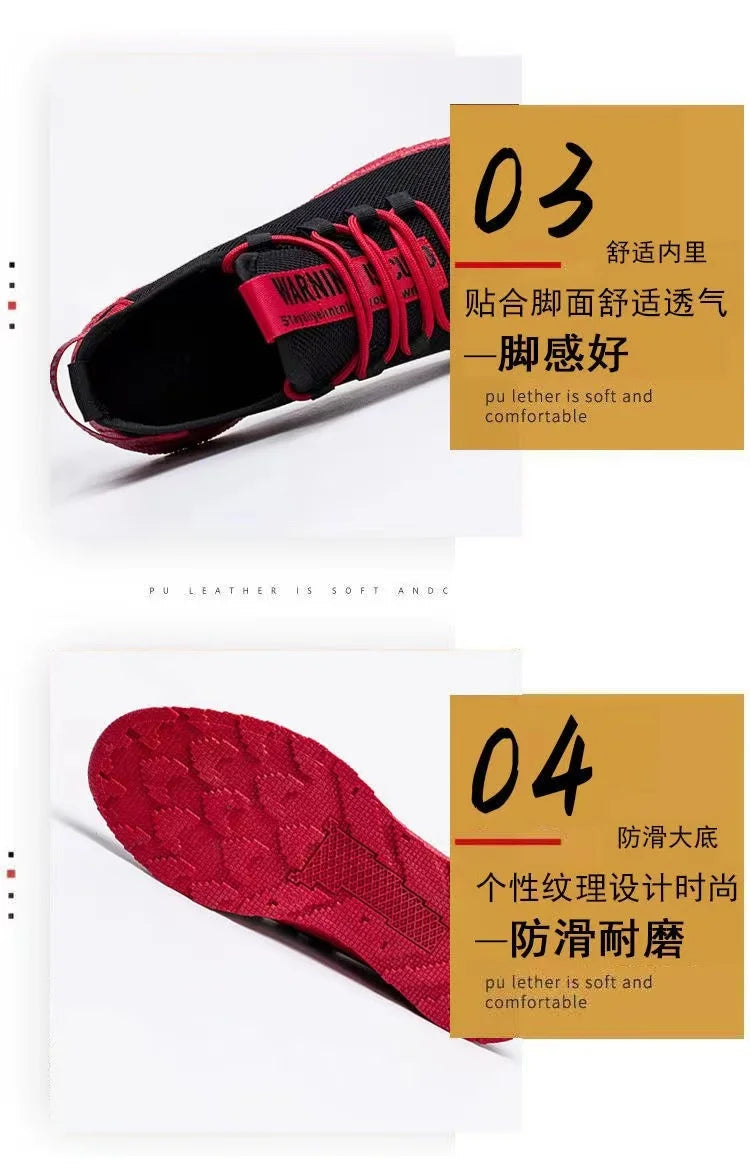 Men's Casual Lightweight Mesh Sports Sneakers Summer Men's Outdoor Soft Sole Breathable Comfortable Fashion Trend Running Shoes