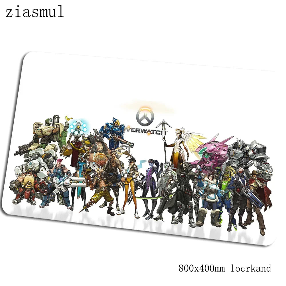 Overwatch-Mauspad 800x400x3mm – Bestseller-Computermatte, Gaming-Zubehör, großes Mauspad für Tastatur, PC-Spiele und Gamer