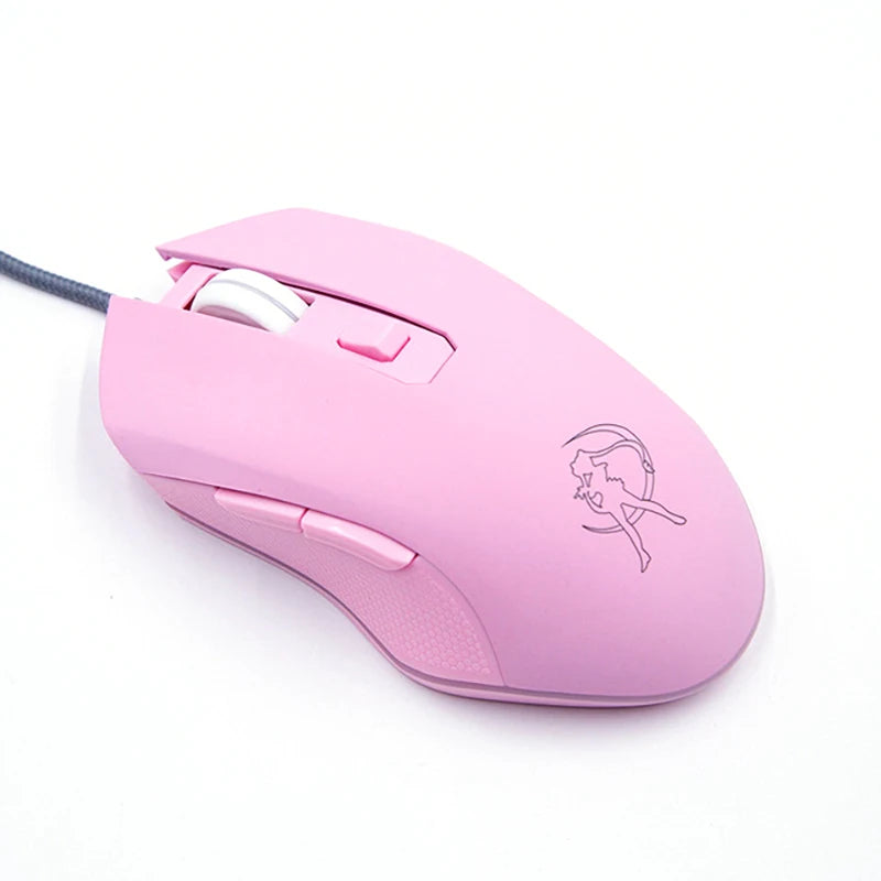 UTHAI DB49 Wired luminous pink mouse 1600 (dpi) computer accessories peripheral cute girl girl gaming mouse