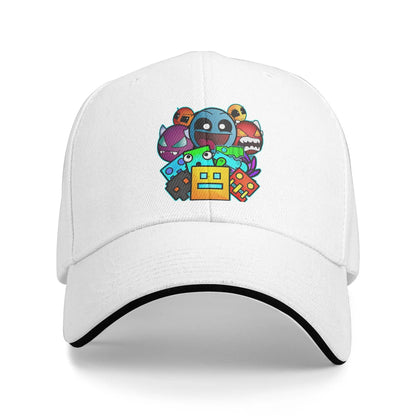 Geometry Cube Gaming Dash Baseball Cap Hip Hop  Sandwich Hats Unisex Adjustable Dad Hat Sport