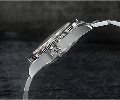 San Martin 39mm NH34 GMT Men's Luxury Watch Bidirectional Aluminum Bezel Automatic Mechanical Sapphire 100M Waterproof SN0109