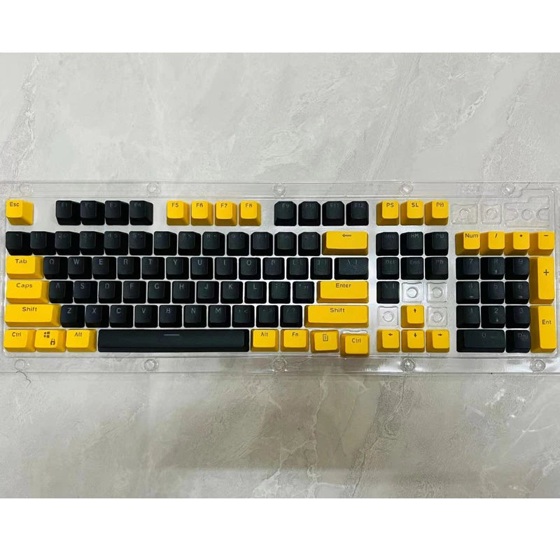 106 Keys Grey Red Keycaps PBT Specials Keycap Backlit Two-Color Key Caps For MX Switch 61/87/104 Mechanical Keyboard