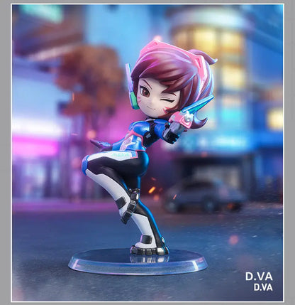 POP MART Original Overwatch Play Of The Game Series Blind Box PVC-Sammelfiguren, Schreibtischdekoration, Mädchen-Spielzeugmodell für Fans