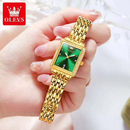 OLEVS 9995 Women's Watch Luxury Elegant Quartz Ladies Wristwatch Top Brand Waterproof Luminous Date Original Watch For Women