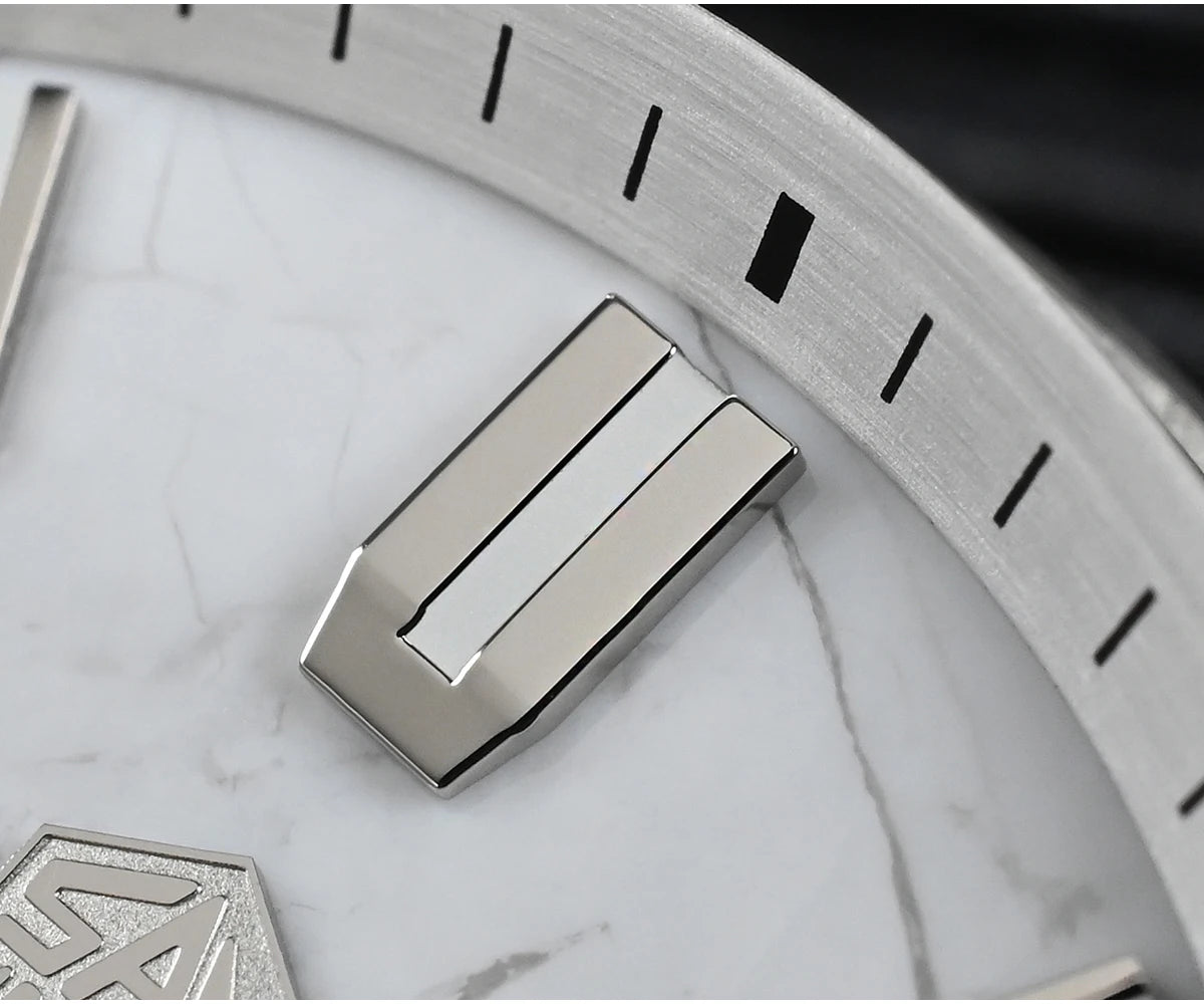 Relógio de Luxo para Homem San Martin 39mm com Mostrador em Pedra Aventurina, NH34 GMT Automático Mecânico, Safira, Impermeável e Luminescente SN0129