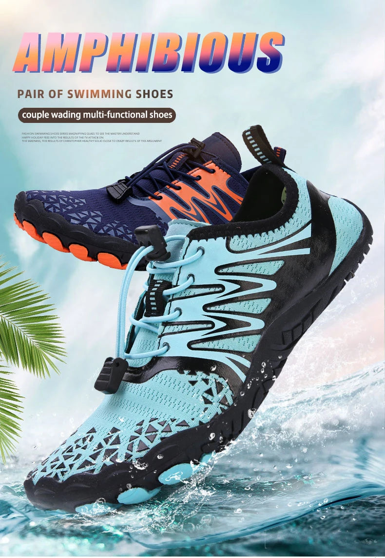 EOCENE męskie i damskie barefoot buty wodne do sportów outdoorowych, szybkoschnące buty na plażę, do pływania, fitnessu, brodzenia, trekkingu i jazdy na rowerze