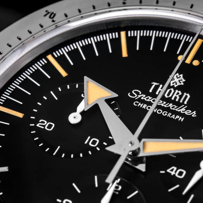 Thron T026 38mm Watch Sapphire Crystal 316L Stainless Steel PT5000/Swiss Ronda Automatic Movement Vintage Style Men's Watch