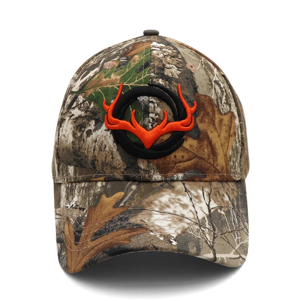 KOEP New Camo Baseball Cap Fishing Caps Men Outdoor Hunting Camouflage Jungle Hat 3D Deer Head Hiking Casquette Hats