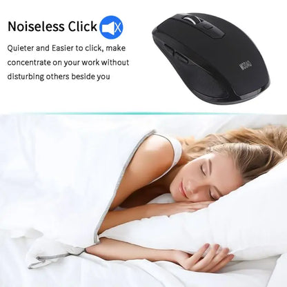 Wireless Mouse Ergonomic Mouse 2.4GHz USB Type C Receiver 800/1200/1600 Adjustable DPI Mice for MacBook Pro Office