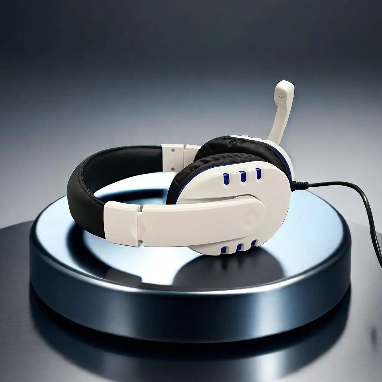 7260 kabelgebundene Kopfhörer mit Mikrofon – Gaming- & Arbeits-Headset für PS4 PS5 Xbox One, Lernen & Meetings, 3.5mm-Klinken-Ohrhörer