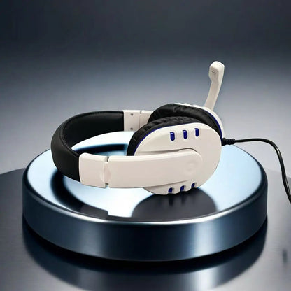 7260 kabelgebundene Kopfhörer mit Mikrofon – Gaming- & Arbeits-Headset für PS4 PS5 Xbox One, Lernen & Meetings, 3.5mm-Klinken-Ohrhörer