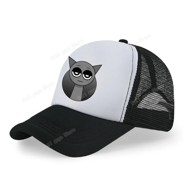 Sprunkis Unisex Baseball Cap Adjustable Summer Parent-child Sunhat Mesh Breathable Outdoor Sport Boy Hip Hop Peaked Hat Gift