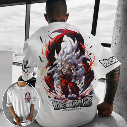 Dragon Ball Z Printed Short Sleeve Cotton T-Shirt Son Goku Vegeta Men Women Clothes Harajuku Y2K Tee Vintage Summer Streetwear