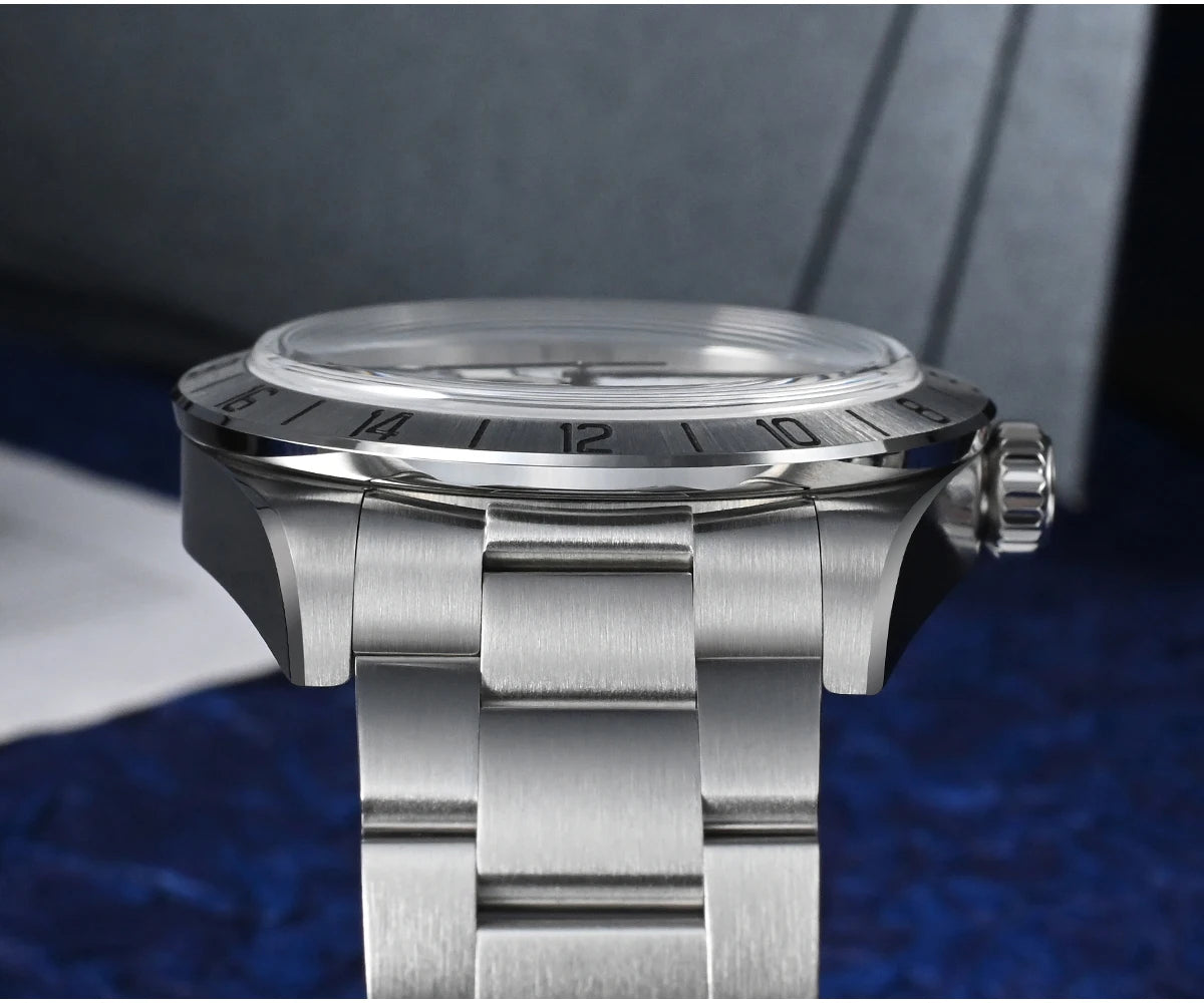 San Martin Neue 39mm NH34 BB GMT Automatikuhr, mechanische Sportuhr, Saphirglas, Leuchtanzeige, wasserdicht bis 100m, für Herren, Relogio SN0054