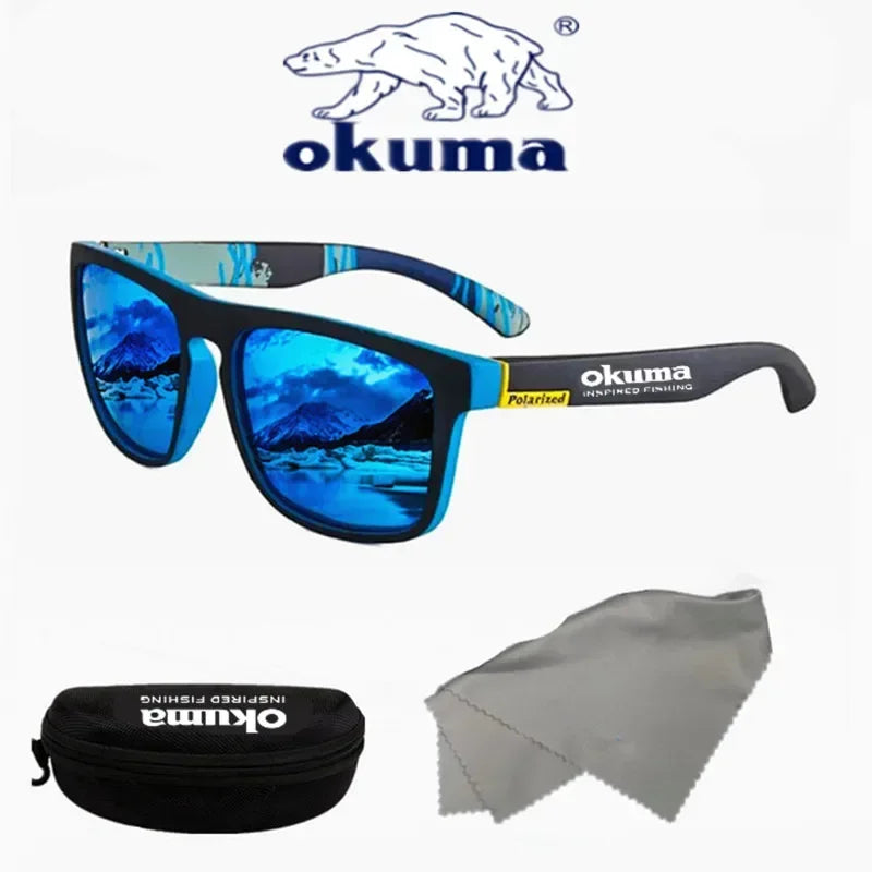 Okuma Polarized Sunglasses UV400 for Men and Women Outdoor Hunting, Fishing, Driving Bicycles, Sunglasses Optional Box