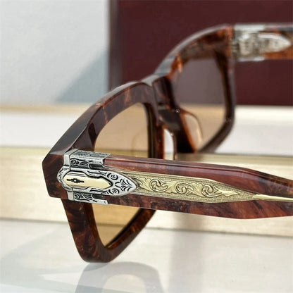 JMM BELVEDERE Design Luxury Brand Men Sunglasses Women Thick Acetate Style Trendy Oval UV400 Outdoor Trendy Fashion Eyewear