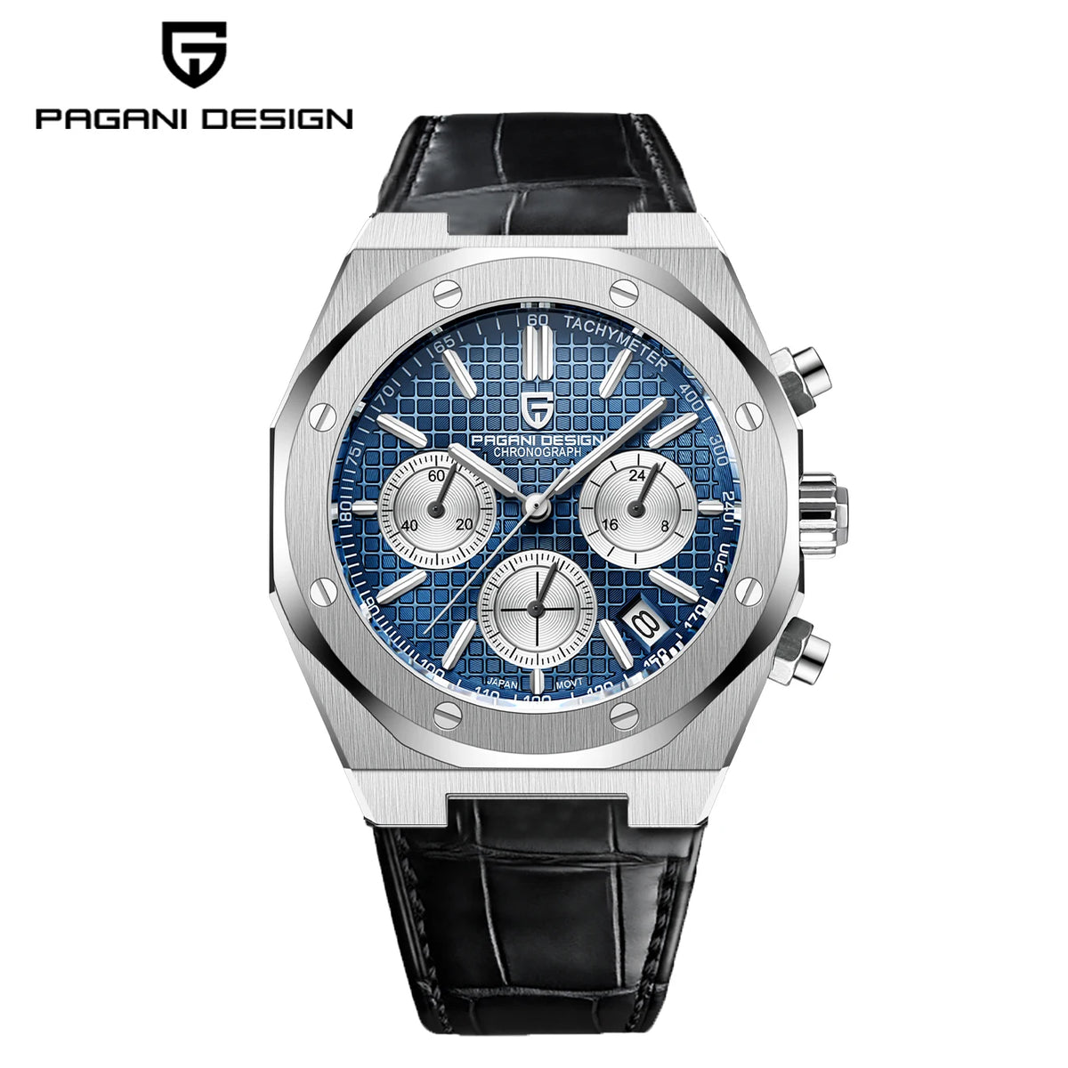 PAGANI DESIGN PD1707 Men's Quartz Watches 40MM Stainless Steel Sapphire Glass Top Brand Watch Gift for Men Reloj Hombre 2024 New