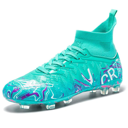 Chaussures de football TaoBo pour hommes – Crampons de haute qualité pour terrain synthétique, baskets de jeunesse, chaussures de terrain, chaussures de futsal pour hommes, baskets de terrain synthétique (Zapatillas de D