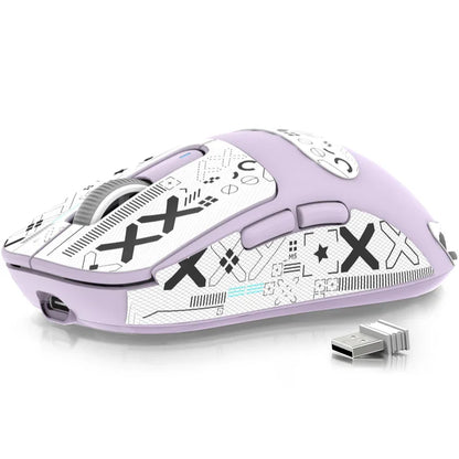 Mouse gaming wireless ATTACK SHARK X3 PixArt PAW3395 49g SUPERLIGHT, BT/2.4G wireless/cablato, 6 DPI regolabili fino a 26000