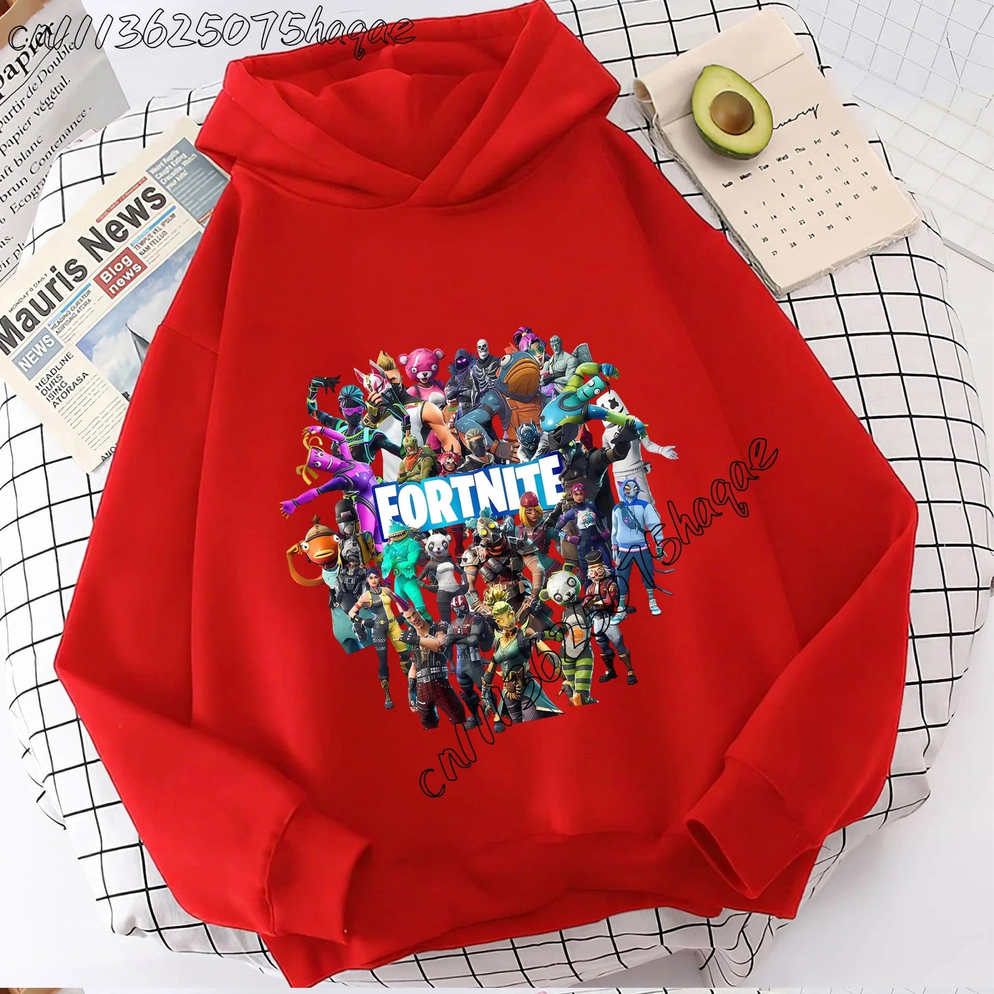 Fortnite Kids Hooded Coats Anime Fortnite Sweatshirts Game Spring Autumn Hoodies Sportswear Children Clothes Gift