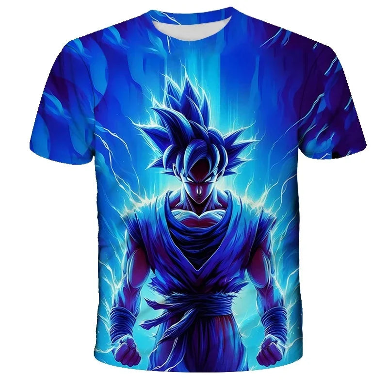 2026  Anime Dragon Ball Son Goku 3D Print Kids T Shirt Summer Fashion Casual T-shirt Boy Girl Unisex Children's Clothing Tshirt