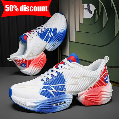 Zapatillas deportivas de alto rebote para pareja, profesionales para maratón, cómodas para jogging, con amortiguación, antideslizantes y para carreras