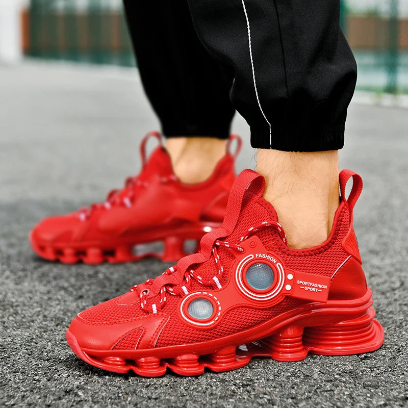 Men's Basketball Shoes Breathable Cushioning Non-Slip Wearable Running Shoes Gym Training Athletic Basketball Sneakers for Men