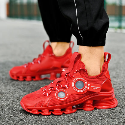 Men's Basketball Shoes Breathable Cushioning Non-Slip Wearable Running Shoes Gym Training Athletic Basketball Sneakers for Men