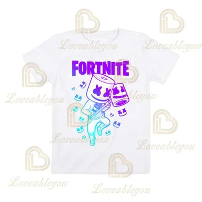 Boys Girls Cartoon T-shirt Fortnite T-shirt Battle Royale 3D 3 to 14 Years Victory Royale Game Kids Tops Teen Clothes