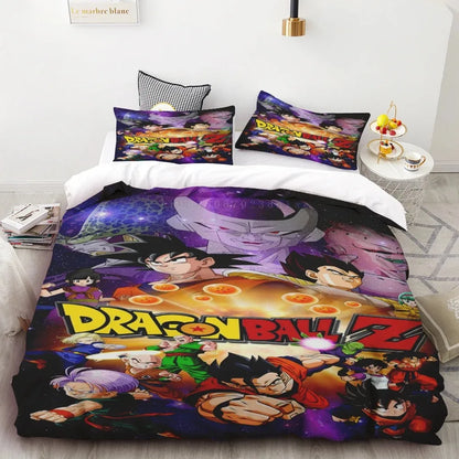Goku Bettbezug-Set Dragon Ball für Teenager – Bettwäsche-Set mit Deckenbezug für Kinder und Jungen, ideales Geschenk, Schlafzimmerdekor in Queen- und King-Size