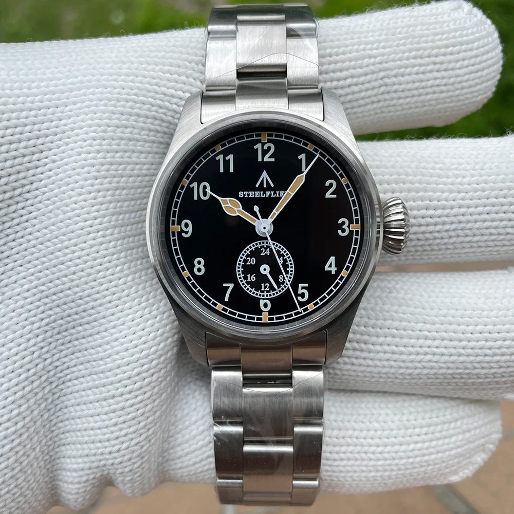 STEELFLIER Official SF746 Luxury Quartz Wristwatch Swiss Luminous VH60 Mute Movement 20Bar Waterproof Multi-Time Zone Watches
